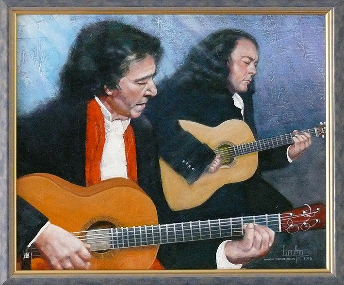 Juan Martin. International Classical / Flamenco Guitarist.    1m X 1m. by Terry Mullen |  Telephone: 01244 533 754 | Email:francisterencemullen@gmail.com